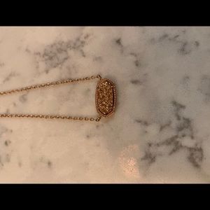 Kendra Scott Rose Gold Drusy necklace